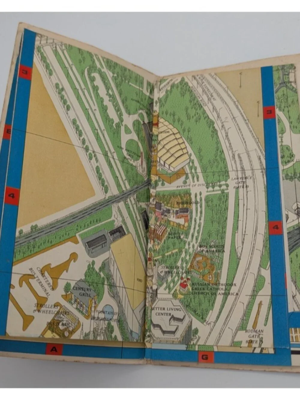 vintage Souvenir map New York world's fair 1964/65